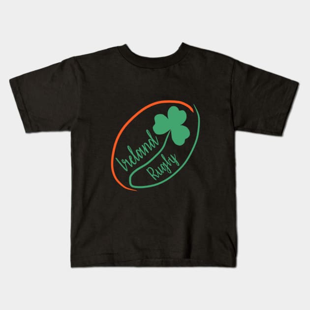 Ireland Rugby Kids T-Shirt by Alex Bleakley